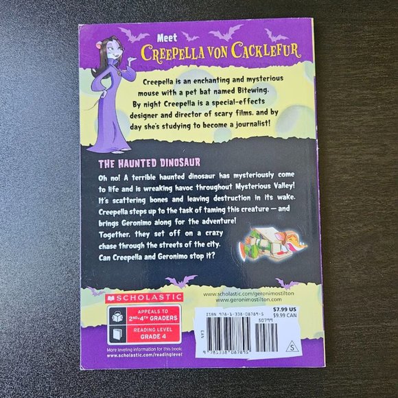 4/$20 Haunted Dinosaur (Creepella von Cacklefur 9): A Geronimo Stilton Adventure - Picture 5 of 5